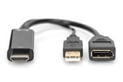 Näyttökaapeli - DIGITUS 4K HDMI to DisplayPort Adapter - AK-330101-002-S