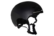 Ulkoleikit - Hudora Skater Helmet with Visor and LED Black Size M (55-58cm) - 84175