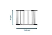 Vauvatarvikkeet - BabyDan Premier Safety Gate with 6 Extensions 112-119.3 cm Silver - 500941