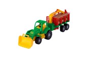 Leluautot - Cavallino Toys - Tractor with Trailer and Wood 61cm - 3072WD01