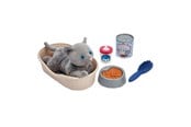 Pehmolelu - Ecoiffier - Cuddly Toy Cat with Cat Basket Playset 9 pcs. - 1903