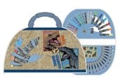 Harrastustarvikkeet - Undercover - Coloring case Jurrasic World 51 pcs. - JUST4221