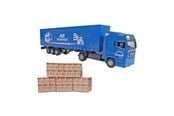 Leluautot - Kids Globe Man Truck with Trailer 30cm - 540568