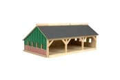 Puulelut - Kids Globe Agricultural shed 3 compartments Small 1:87 - 610491