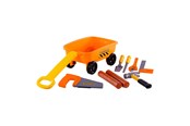 Ulkoleikit - Cavallino Toys - Cavallino Bolderkar Orange with Tools and Tree Trunks 9pcs. - 8954CN01