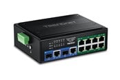 Kytkimet - TRENDnet TI-BG108 - Version v1.0R - switch - industrial - 10 ports - unmanaged - TAA Compliant - TI-BG108