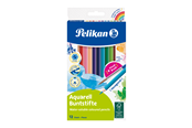 Harrastustarvikkeet - Pelikan Aquarell-Buntstifte Set inkl. Haarpinsel 12 Farben - 100401599