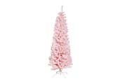 Sisustus - NORDIC WINTER Christmas tree artificial PVC - 180 x 68 cm - "BLING" Class C - pink - 780-182