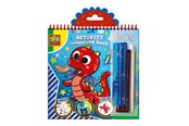Lasten kirjat - Activity and Coloring Book Metallic 3in1 - 00115