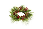 Sisustus - NORDIC WINTER Artificial wreath Ø60 cm w/berries - 780-092