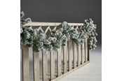 Sisustus - NORDIC WINTER Artificial garland 270 cm w/snow & lights - 780-013