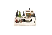Sisustus - NORDIC WINTER Christmas town "Treehouse Town" w/lights & music - 780-521