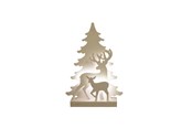 Sisustus - NORDIC WINTER Christmas silhouette 3D LED - reindeer - 780-550
