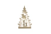 Sisustus - NORDIC WINTER Christmas silhouette 3D LED - Snowman - 780-553