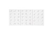 Harrastustarvikkeet - Creativ Company - Letters and Numbers Template - 26965