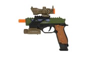 Luovat leikit - Toi-Toys Alfafox Military Pistol with Light and Sound and Flashlight - 32589A