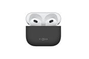 Puhelin - Kannet ja kotelot - FIXED Silky Silicone case for Apple Airpods 3 Black - FIXSIL-816-BK