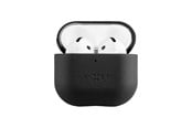 Puhelin - Kannet ja kotelot - FIXED PodsLeather Case for Airpods 4/4 ANC Black - FIXLP-1473-BK