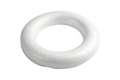 Askartelu- ja taidetarvikkeet - Creativ Company - Styropor Rings with Flat Back 30cm - 54350