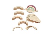 Luovat leikit - Colorations - Make and Decorate your Own Wooden Rainbow Set of 6 - DYORNB6