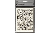 Askartelu- ja taidetarvikkeet - Creativ Company - Patterned cardboard Off-white 10 pcs. - 216911