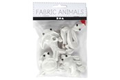 Askartelu- ja taidetarvikkeet - Creativ Company - Animal Keychains made of Textile 4 pcs. - 495023