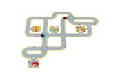 Palapelit - Goki - Floor Puzzle Roads with 2 Vehicles 47pcs. Lattia - 57422