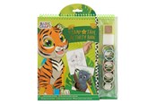 Luovat leikit - Grafix Stamp and Tape Activity Book - Tiger - 100099