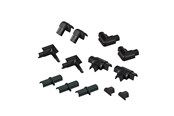 Kaapelihyllyt, Kaapelisukat & Kaapelisiteet - D-LINE Accessory Kit 16x8 Black - RETAP1608B