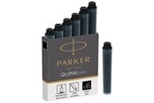 Lisätarvikkeet kouluun - Parker Mini Fountain Pen Ink Refill Cartridges | Black QUINK Ink | 6 Count - 1950407