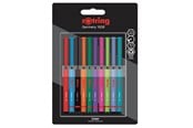 Kirjoitus- ja piirustustarvikkeet - Rotring rOtring Liner Fineliner Pens | 0.4 mm | Colouring Pens for Writing & Drawing | Assorted Colours | 10 Count - 2166220