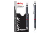 Kirjoitus- ja piirustustarvikkeet - Rotring Tikky Retro Mechanical Pencils | 2B 0.5 mm | Grey Barrels | with Comfort Rippled Grip | 12 Count - 2202567