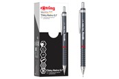 Kirjoitus- ja piirustustarvikkeet - Rotring Tikky Retro Mechanical Pencils | 2B 0.7 mm | Grey Barrels | with Comfort Rippled Grip | 12 Count - 2202570