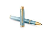 Kirjoitus- ja piirustustarvikkeet - Parker IM Writing Rituals Rollerball Pen | Turquoise Green Finish with Gradient | Gold Trims | Fine Point | Black Ink | Gift Box - 2203893