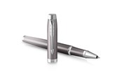 Kirjoitus- ja piirustustarvikkeet - Parker IM Writing Rituals Rollerball Pen | Grey Finish with Gradient | Chrome Trims | Fine Point | Black Ink | Gift Box - 2203897