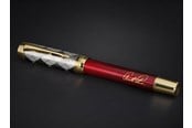 Kirjoitus- ja piirustustarvikkeet - Parker | Arnold Palmer Signature Edition Fountain Pen Red Lacquer with Gold Cap & Trims Fine Solid Gold Nib Black Ink and Convertor - 2204538