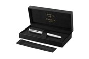Kirjoitus- ja piirustustarvikkeet - Parker Sonnet Ciselé Special Edition Rollerball Palladium Finish Cap .Barrel and Trims  Fine Black Ink - 2209262
