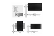 Näytön kiinnitys - StarTech.com Six-Monitor Desk Mount w/ Crossbar Up To 32" Screens/17.6lb mounting kit - for 6 LCD displays - column dual - white - 6-MONITOR-ARM-A