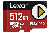 Muistikortti - Lexar microSD Express PLAY Pro - 900MB/s - 512GB - LMSXPS0512G-BNNNG
