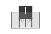 Seinäkiinnitys, AV-kiinnikkeet & AV-kalusteet - Deltaco OFFICE Manual Height-Adjustable Display Wall Mount - Max 65 kg - recommended for 74" - ARM-0800