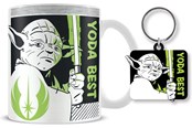 Fanituotteet - Pyramid - Star Wars (Yoda Best) Mug & Keychain Set - Mukit - GP86631