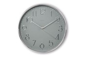 Sisustus - Hama Corsica Wall Clock 30 cm Silver - 00185874