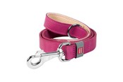 Koirat - Waudog Natural Leather Dog Leash Pink 25mm Wide 122cm Long - 08157