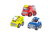 Vauva- ja taaperolelut - PLAY - Emergency Vehicles with Figures Playset 6pcs - 9449