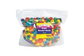Askartelu- ja taidetarvikkeet - Colorations - Clear Wooden Beads 450 grams - WOODBEAD