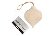 Askartelu- ja taidetarvikkeet - Creativ Company - Pendant Pointed Wooden Christmas Ball - 565119