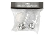 Askartelu- ja taidetarvikkeet - Creativ Company - Deco Balls Transparent 5cm 10 pcs. - 52143