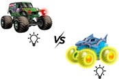 Leluautot - Monster Jam 1:43 Glowing Light 2 Pack - 6071482