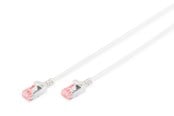 Verkkokaapelit - DIGITUS CAT 6 U-FTP Slim Patch Cord - 10m - Harmaa - 10m - DK-1624-100S