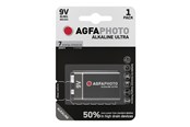 Akut ja Paristot - Agfa Photo Ultra battery x 9V / 6LR61 - Alkaline - 110-851808